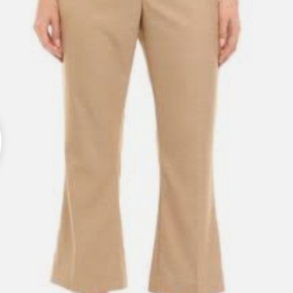 DKNY Womens Woven Flare Mid-Rise Ankle Pants NWT - Picture 3 of 8